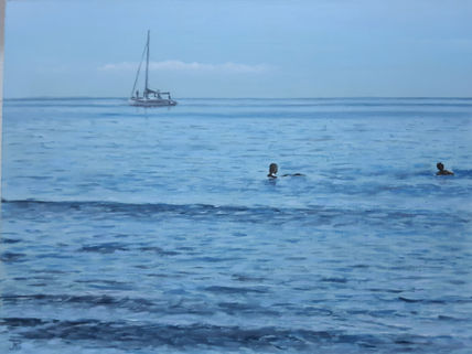 Velero en la playa ii