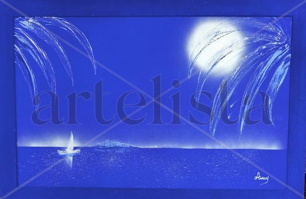 luna tra le palme