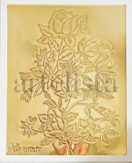 Fiori su ottone
