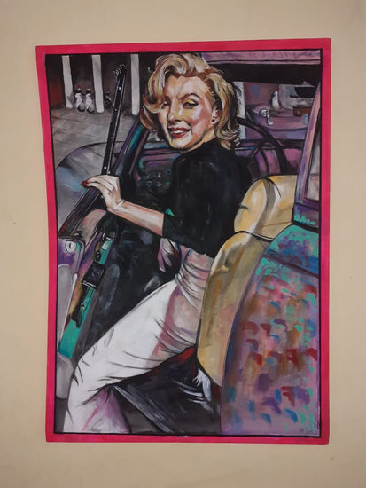 Marilyn Monroe Arte Pop inédito Acrílico Lienzo Retrato