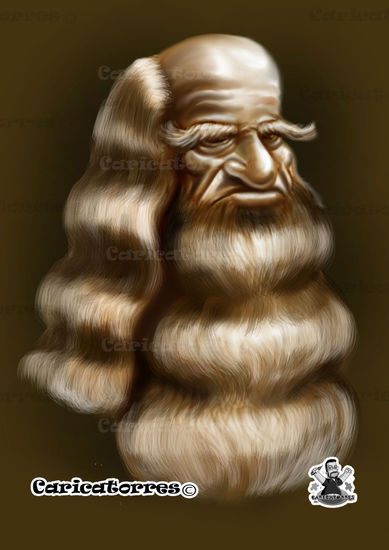 CARICATURA DE LEONARDO DA VINCI 