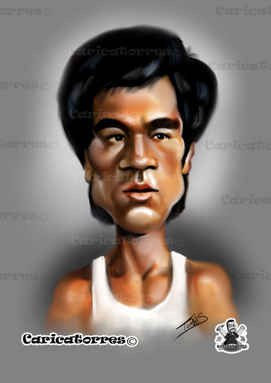 CARICATURA DE BRUCE LEE 