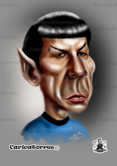 CARICATURA DEL CAPITAN SPOCK 