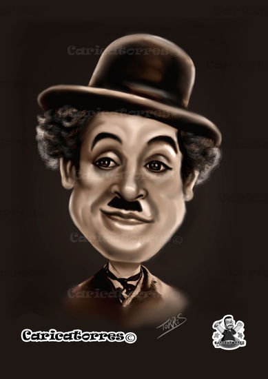 CARICATURA DE CHARLES CHAPLIN CHARLOT 