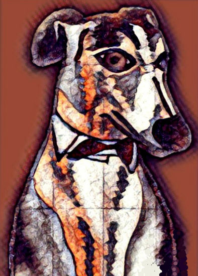 Galgo Watercolour Card Animals