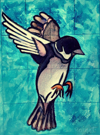 Pájaro Watercolour Card Animals