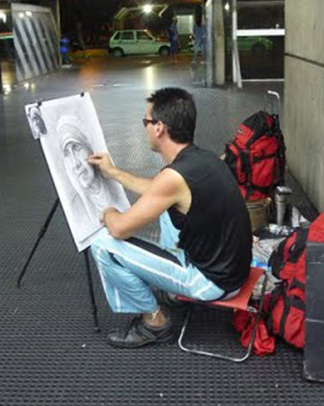 Fotografia dibujando en Florianópolis