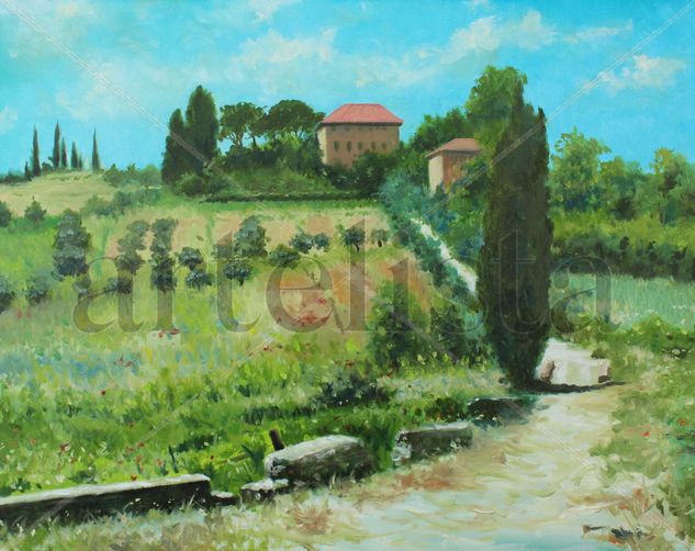 Colline di Guasticce Oil Panel Landscaping