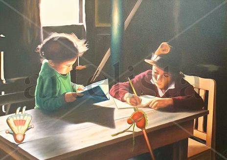 Niños Estudiando