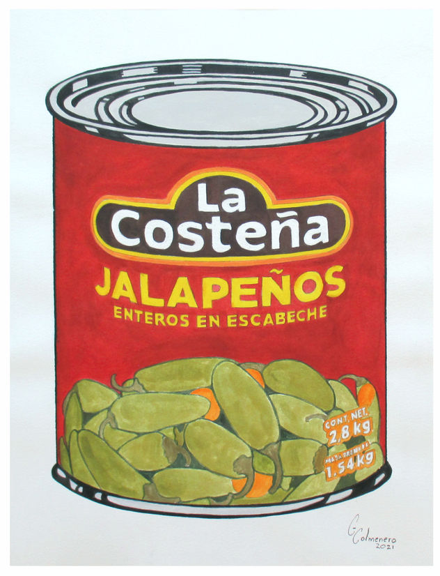Lata de jalapeños (tributo a Andy Warhol)