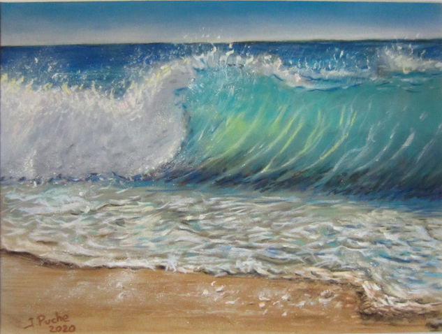 Ola 3 Pastel Card Marine Painting