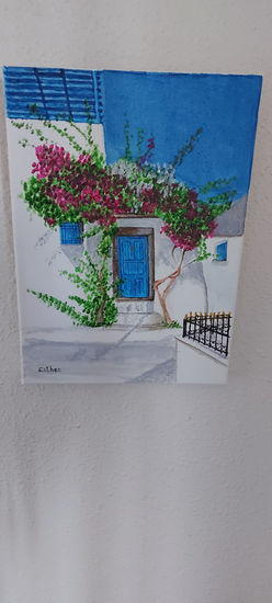 Casa de playa Acrylic Canvas Landscaping