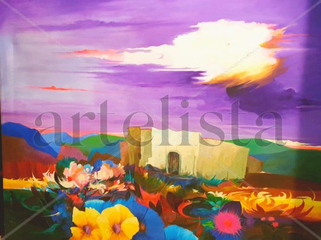 Flores Oil Canvas Landscaping