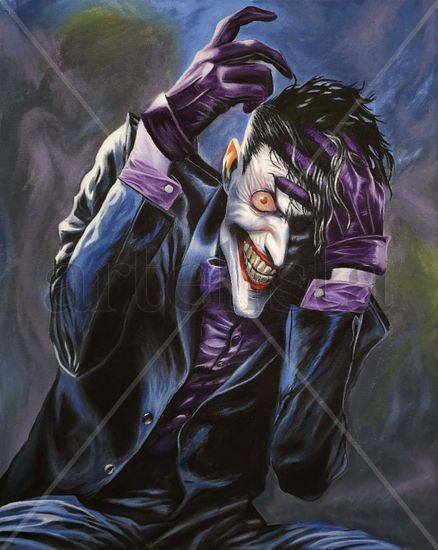 Joker Óleo Tela Figura