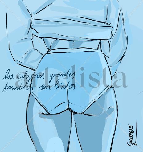 "Mujer con calzon...