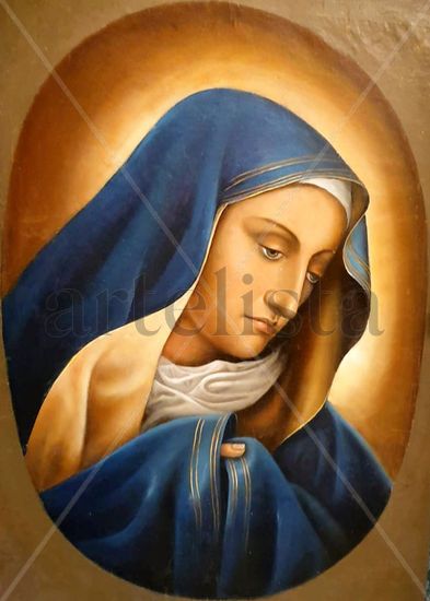 Virgen del dedo Oil Canvas Figure Painting