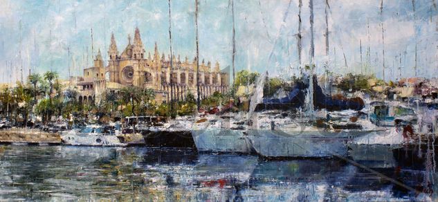 Moll vell catedral 2022 Oil Canvas Marine Painting