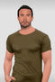 Affleck con camiseta verde