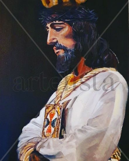 El Cautivo malagueño. Oil Canvas Portrait