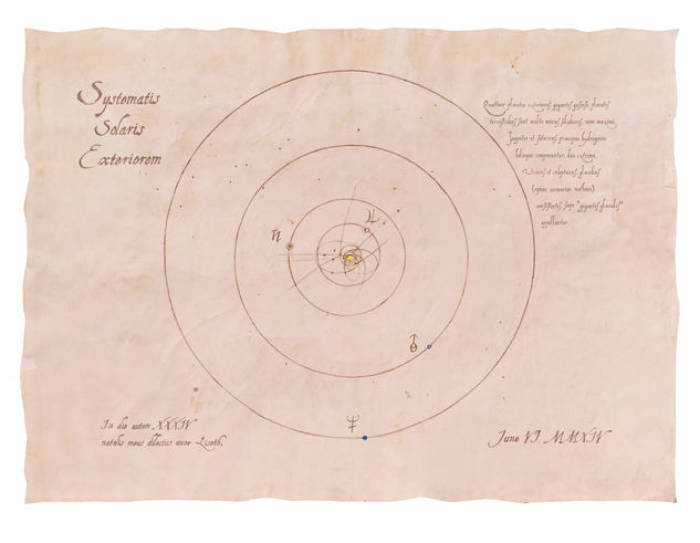 Sistematis solaris exteriorem Ink