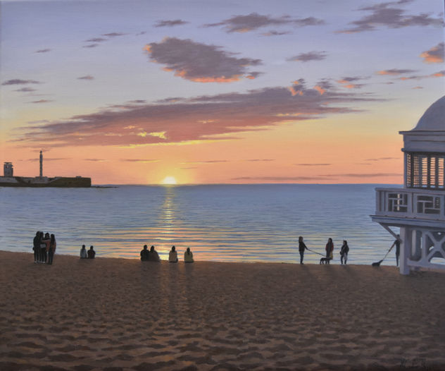ATARDECER EN EL BALNEARIO