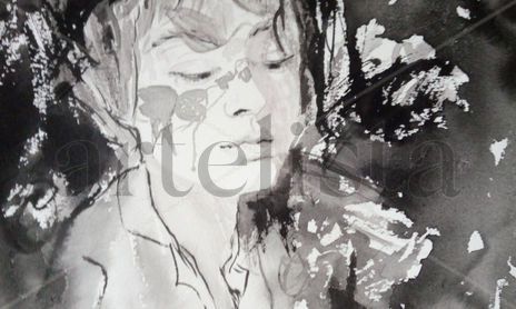 Retrato tinta china