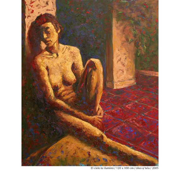 El cielo te ilumino Oil Canvas Nude Paintings