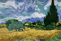 Trigal con cipreses , Van Gogh