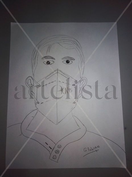 Hombre con mascarilla