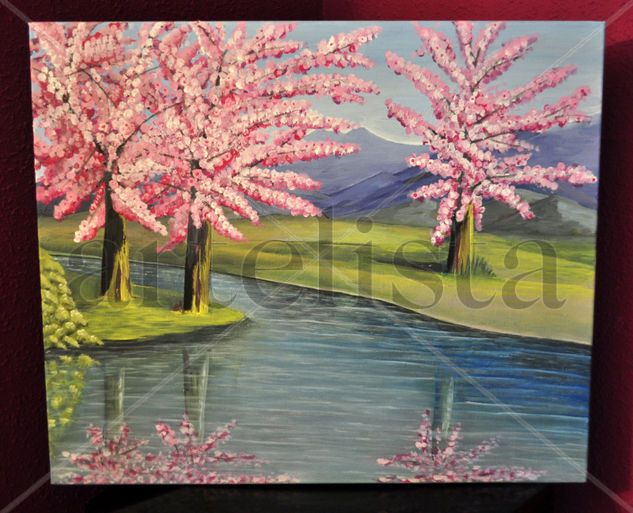 Prunos Acrylic Canvas Landscaping