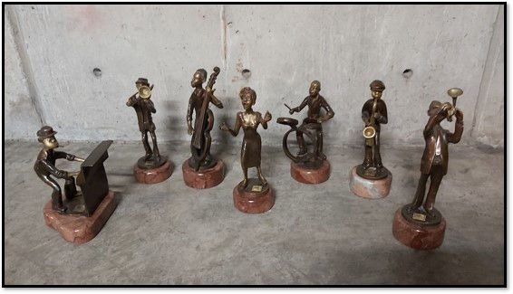 “NEW ORLEANS BAND” de Carlos Aguilar y Linares Bronce Figurativa