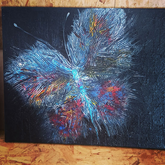 Mariposa-pájaro Acrylic Canvas Others