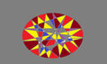 piedra preciosa multicolor