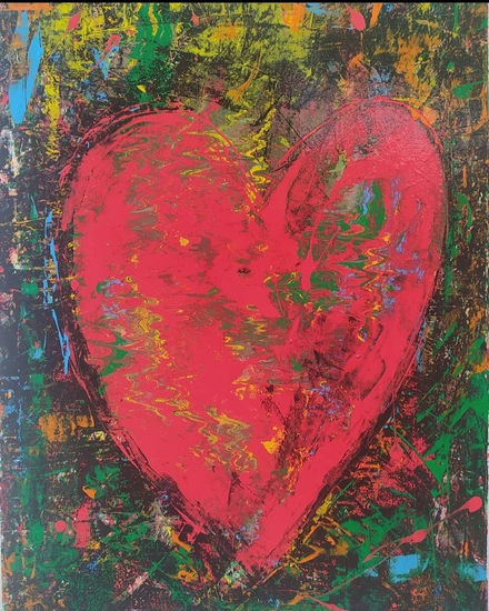 Corazón ( Heart) Óleo Lienzo Otros