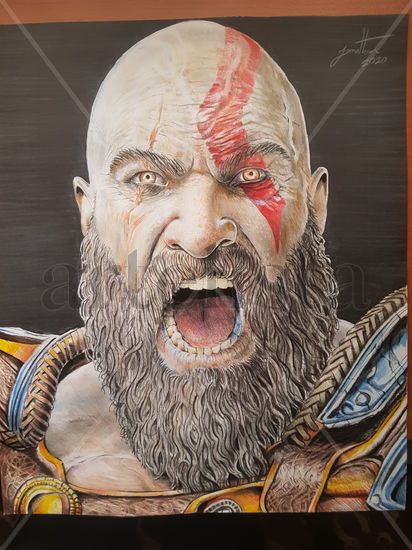 Kratos Mixed Media