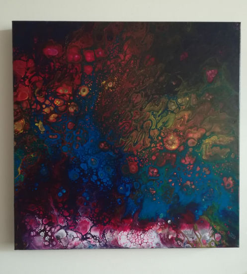 "Abstracción Oceánica" Acrylic Canvas Others