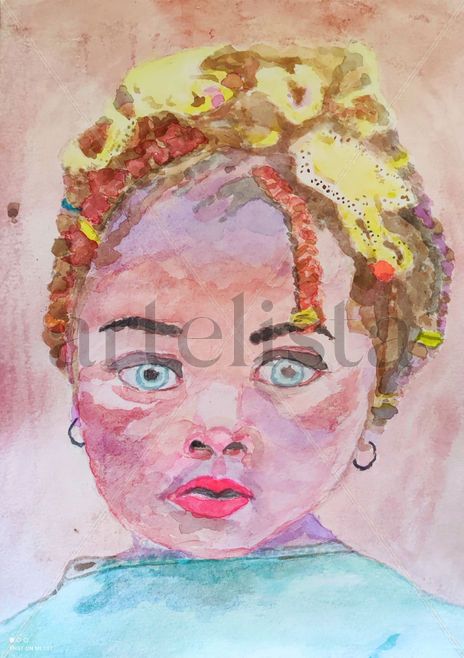 Niña africana en...