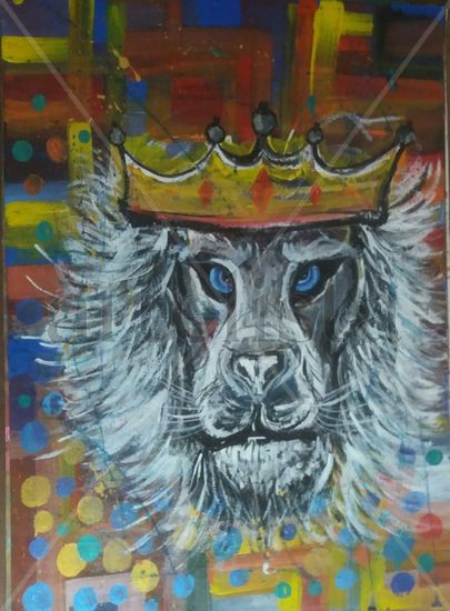 The king Lion Acrylic Panel Animals