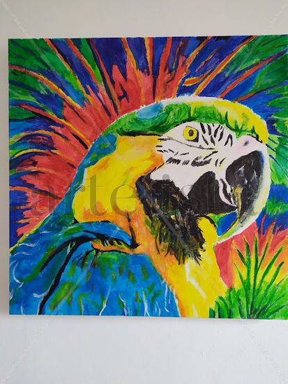 Nature Parrot Acrylic Canvas Animals