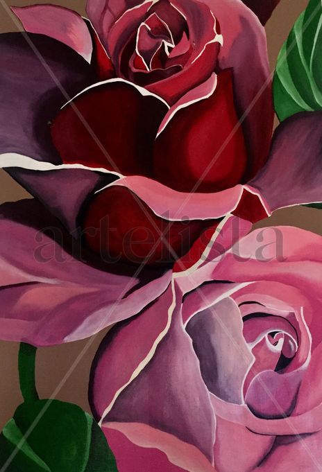 Rosa y rojo