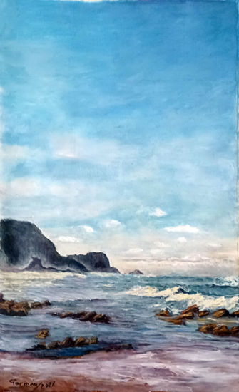 MARINA-1- Oil Canvas Marine Painting