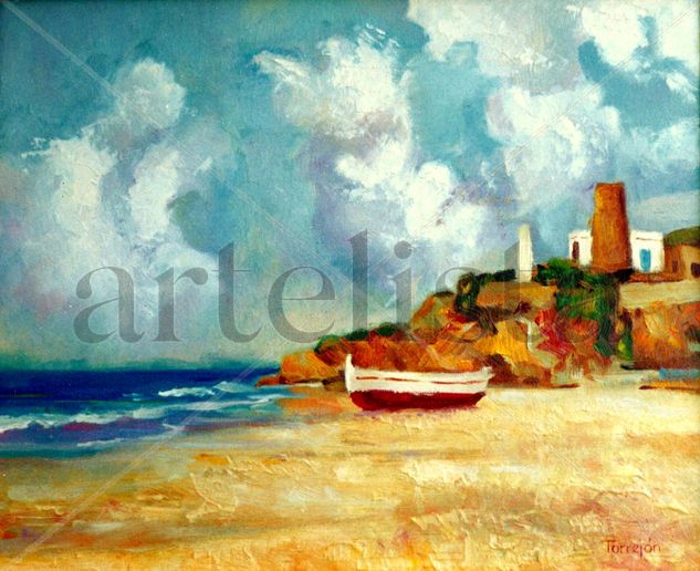 Nubes de rumores Oil Canvas Marine Painting