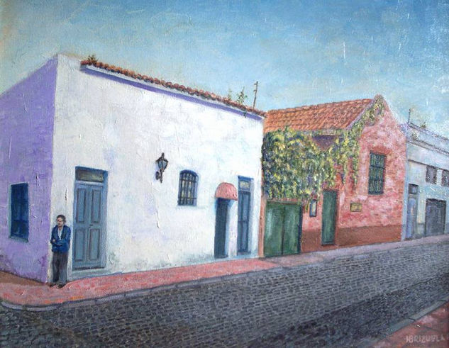 LA CASA DEL MAESTRO Óleo Lienzo Paisaje