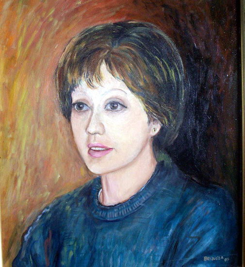 LA DOLORES Oil Canvas Portrait