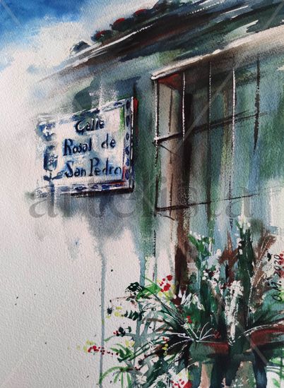 Calle Rosal de San Pedro Watercolour Paper Landscaping