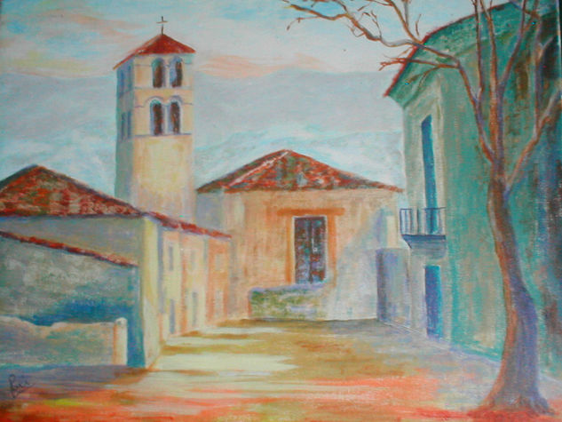 La Iglesia Oil Canvas Landscaping