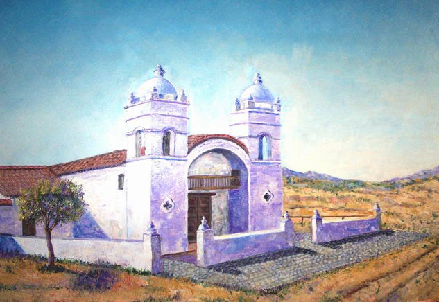 CAPILLA SALTEÑA Óleo Lienzo Paisaje