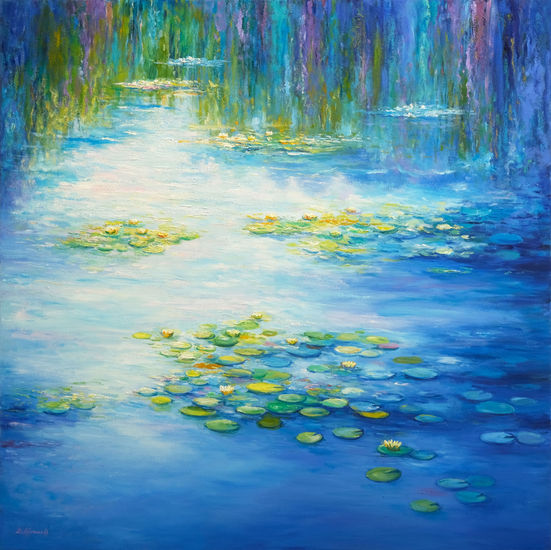 Water Lilies Oil Canvas Landscaping