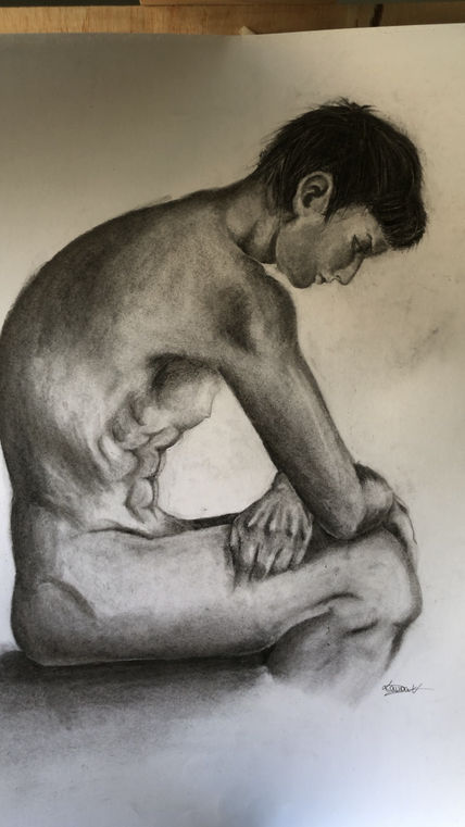 Joven desnudo...
