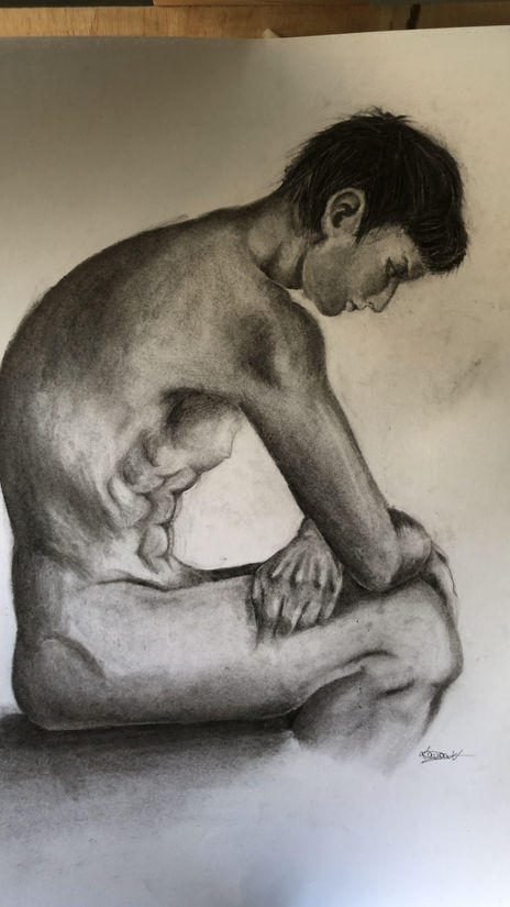Joven desnudo...